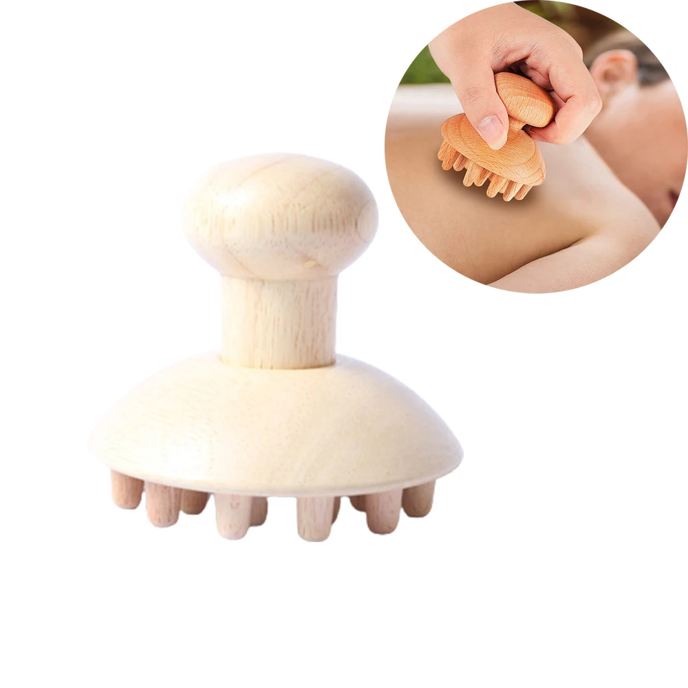 

Wooden Head Comb Massager Handheld Acupuncture Body Massager Wood Therapy Massage Tools for Relax Scalp Health Care