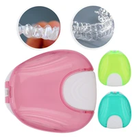 3colors orthodontic retainer case portable adult waterproof denture box storage container dustproof waterproof anti fall durable