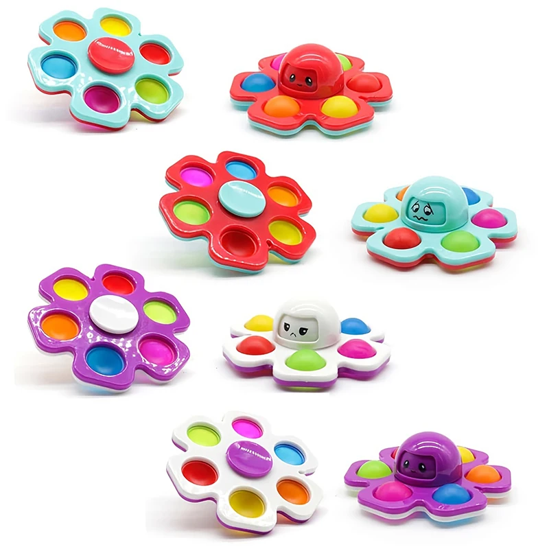 

Сменный наконечник для лица, пузырьковый осьминог, музыкальный силиконовый Убийца Крыс, пионер, переворачивающийся гироскоп для пальцев, поворотная декомпрессионная игрушка