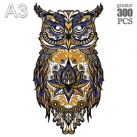 wooden animal jigsaw puzzle owl 3d diy wooden puzzles for adults kids interactive games holiday gifts wooden puzzles 2022