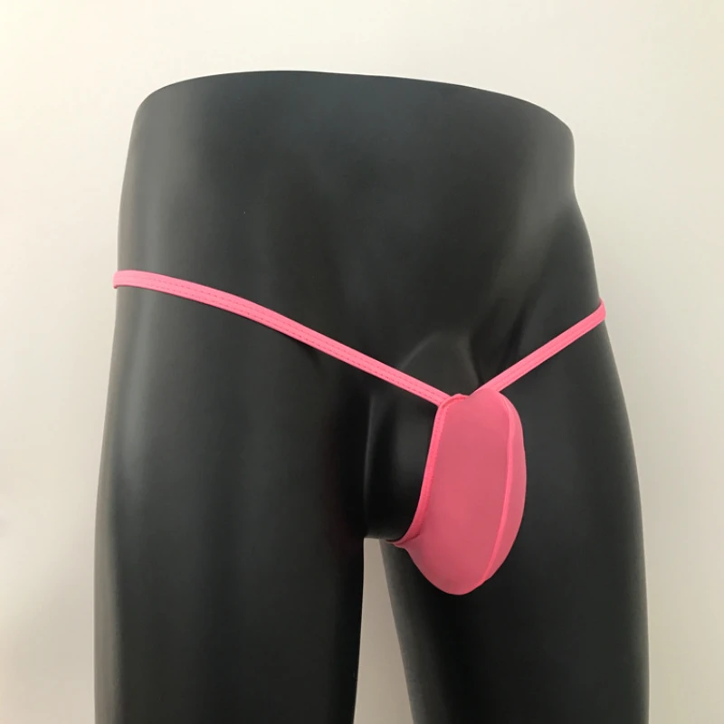 

Mens Thongs And G Strings Upturned Pouch Transparent Jockstrap String T-Back Sexy String Bikini Men Open Butt Thong Lingerie
