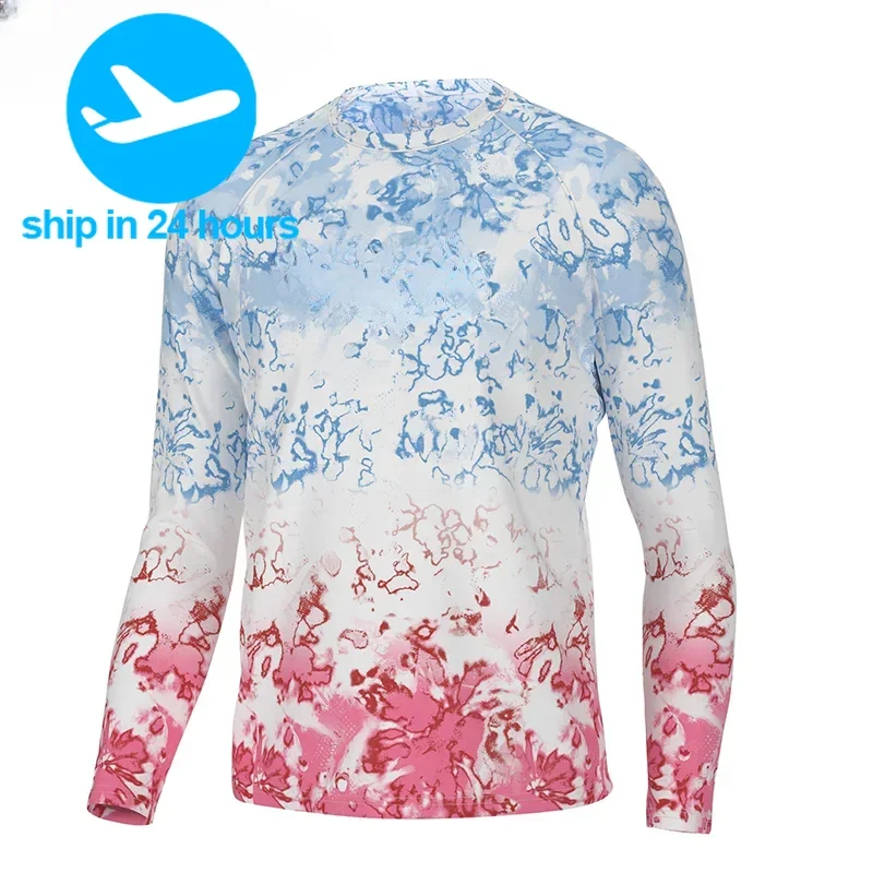 Мужская Летняя рыболовная одежда с длинным рукавом и защитой от солнца