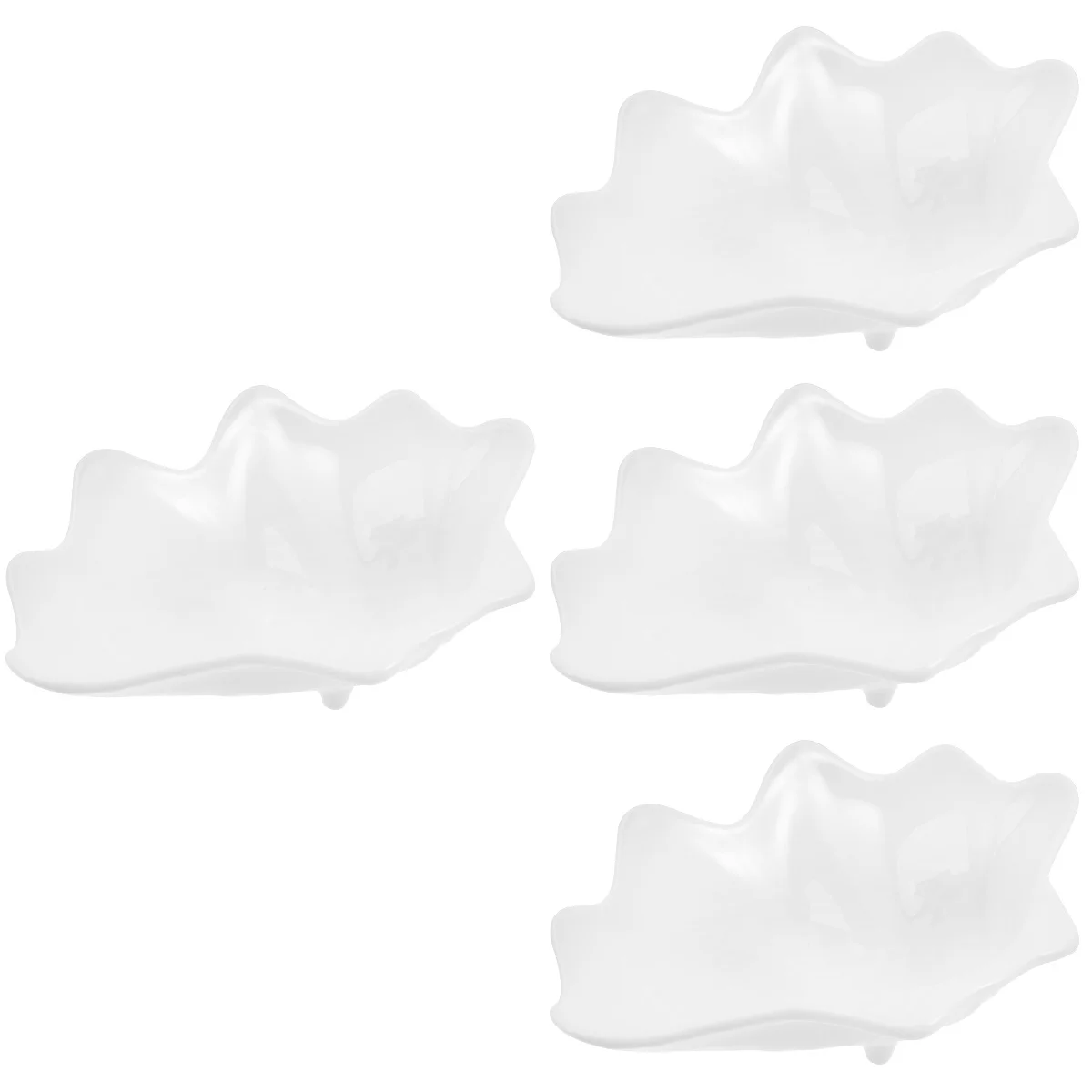 

4x Hotel Decorative Snacks Serving Plate Home Breakfast Plate Cold Dish Serving Plate Seasoning Plate for Kitchen Hotel