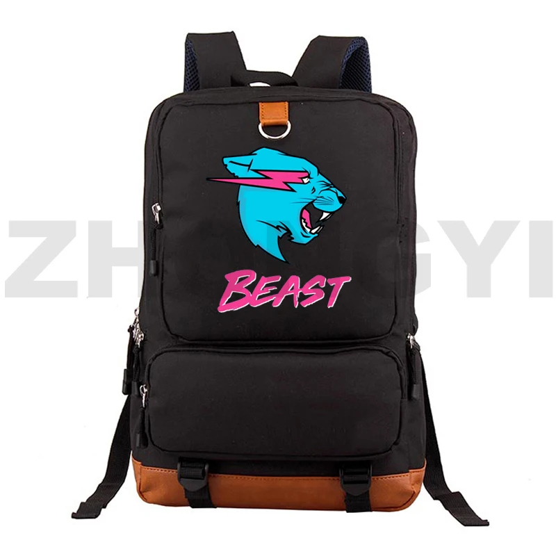 

Hot Mr Beast Backpack Waterproof Back Pack Cartoon Anime Mr Beast Schoolbag Student Laptop Women Travel Laptop Bag Teenager