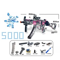 gel ball blaster electric mp5k splatter ball blaster suitable for backyard fun and outdoor team shooting games birthday gifts