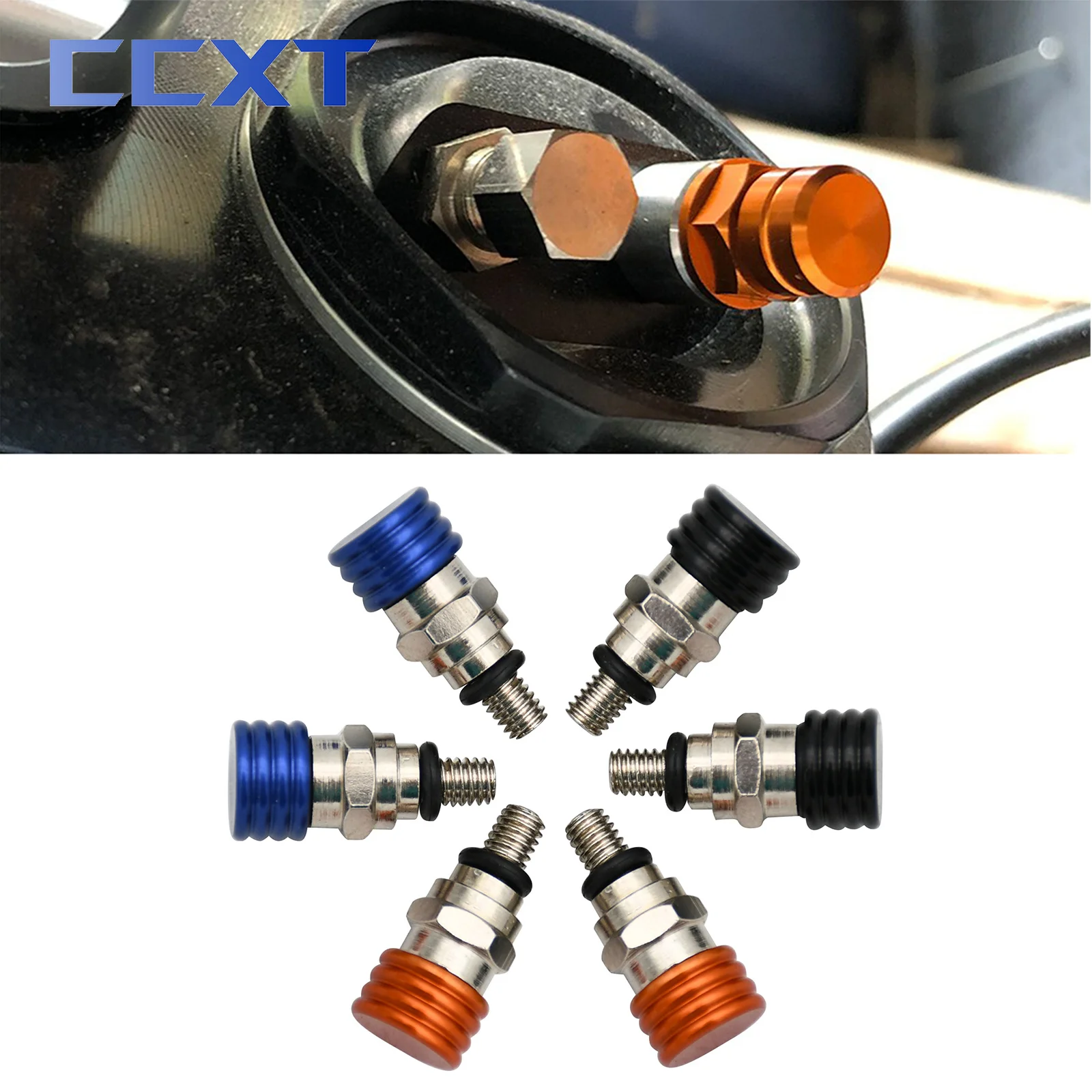 

M4x0.7 CNC Fork Air Bleeder Valves For Husqvarna TC FC TE FE 85 125 250 300 350 450 501 2014-2019 For KTM XC XCF XCW EXC EXCF