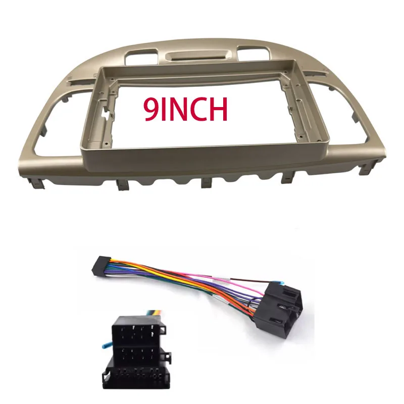 Android Audio Frame com Cabo para Kia Rio 2 2005 2006 2008-2011 Carro Auto ABS Rádio Painel GPS de som modify