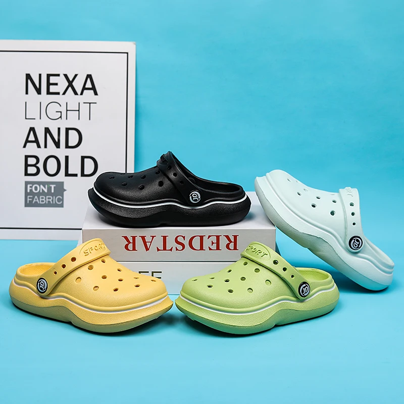 

Summer Baby Shoes Slippers for Girls Boy Mules Baby Girl Shoes Casual Solid Color Sandals for Boy Children's Garden Shoes