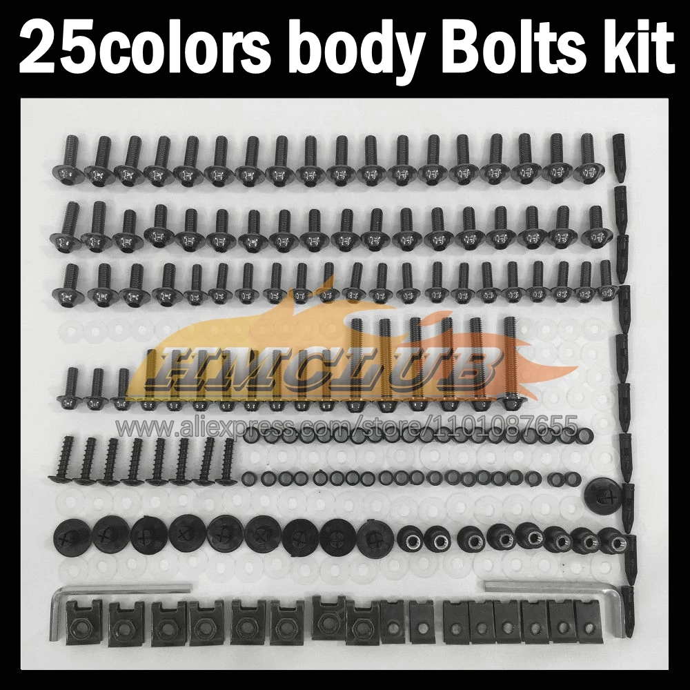 

268ps Full Screws Kit Body bolt For HONDA CBR600CC CBR600 CBR 600CC 600 RR CC CBR600RR 03 04 2003 2004 Fairing bolts screw NutS