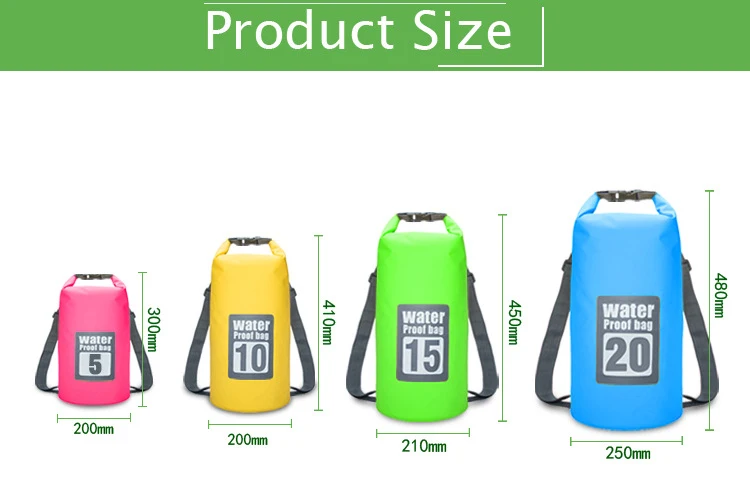 Waterproof Bag PVC Waterproof Bag Swimming Beach Rafting Bag Camouflage Waterproof Bucket Bag Backpack