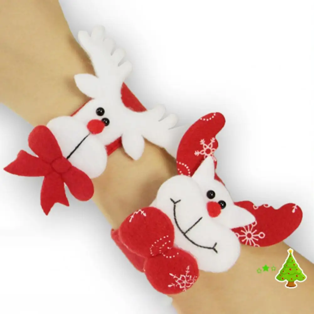

Pretty Hand Clap Circle 4 Styles Christmas Clap Circle Cartoon Pattern Santa Claus Snowman Bear Elk Clap Clap Ring Relaxing