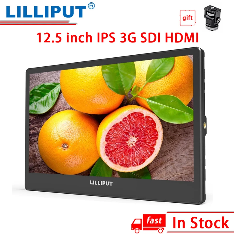 

Монитор Lilliput A12 4K 12,5 дюймов IPS 3G SDI FHD для настольной камеры, полевой монитор 3840x2160 SDI/HDMI для dslr