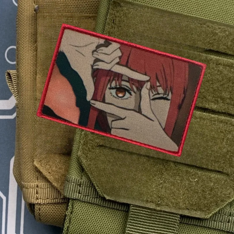 Анимация бензопилы манья мораль значок Makima патчи Клатт шеврон военная повязка