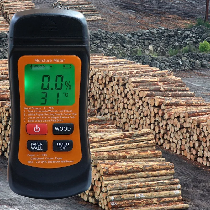 

Модернизированный цифровой измеритель влажности древесины, двухконтактный прибор для измерения влажности бумаги, настенный гигрометр, де...