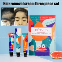 hair removal cream gentle painless face lip armpit body hair removal soothing soft skin repair pore set of three 15g20g15g