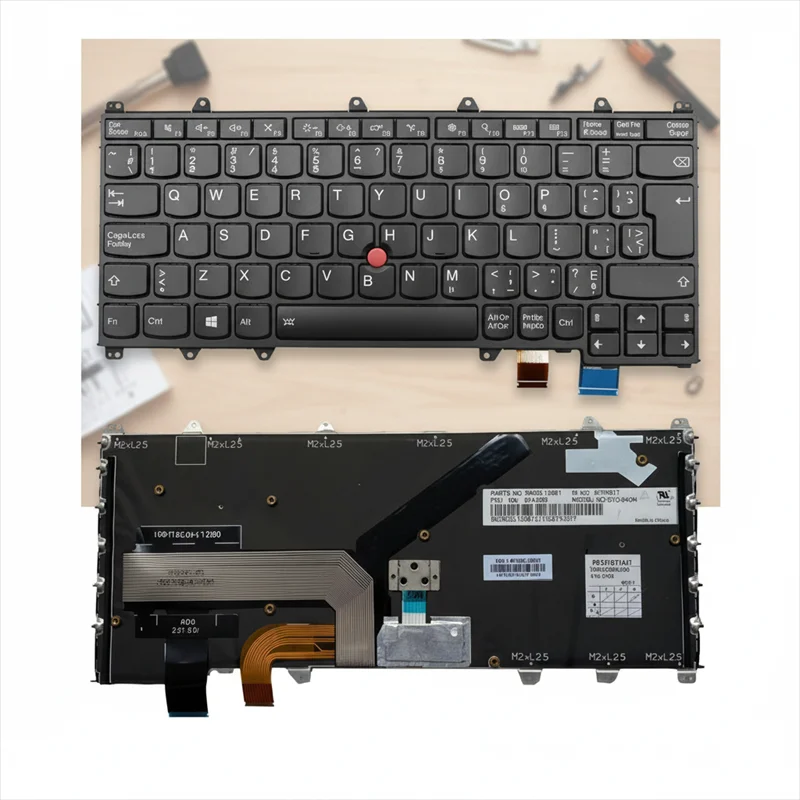 Фото Канадская французская клавиатура CFB с подсветкой для Lenovo Thinkpad Yoga 260 00PA162 00PA244 №1