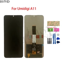 6 53 mobile lcd display for umidigi a11 a 11 touch screen and lcd display lens sensor digitizer assemble panel front tools