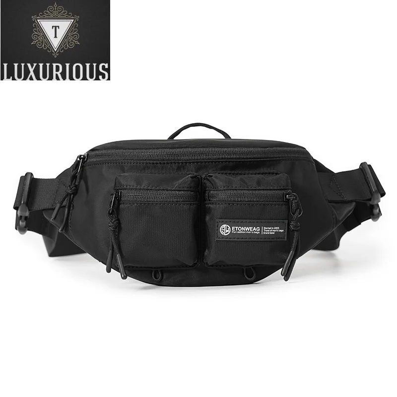 

High Quality Oxford Waist Pack 2023 New Fashion Men Crossbody Bags Casual Travel Shopping Chest Bag Male Storage Handbags Pocket