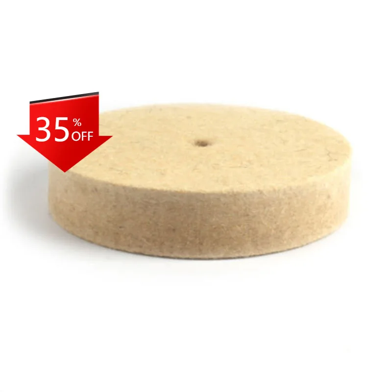 

1PC 5 Inch Wool Polishing Pads Buffing Angle Grinder Wheel Felt Polishing Disc Pad Set 125mm for Metal Marble Glass Ceramics