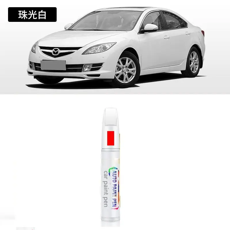 

Для Mazda 6, автомобильная краска, аметист, сандал, облако, серебристый, белый цвет, ремонт царапин