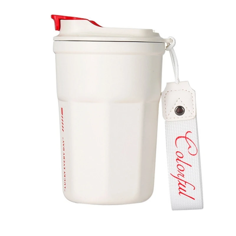 

400ml Thermal Bottle Coffee Mug Thermal Cup Non-slip Travel Car Insulated Bottle