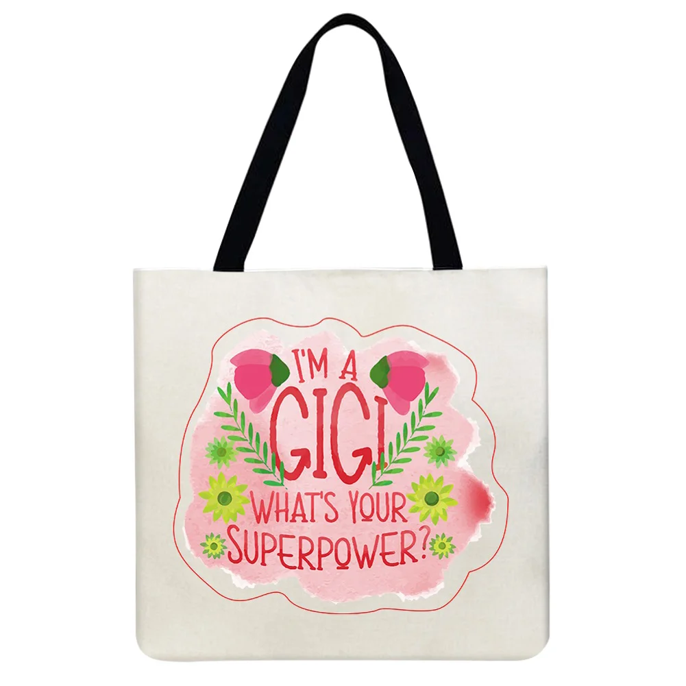 Модные новые сумки для женщин сумка-шоппер на плечо с цветочным принтом алфавита