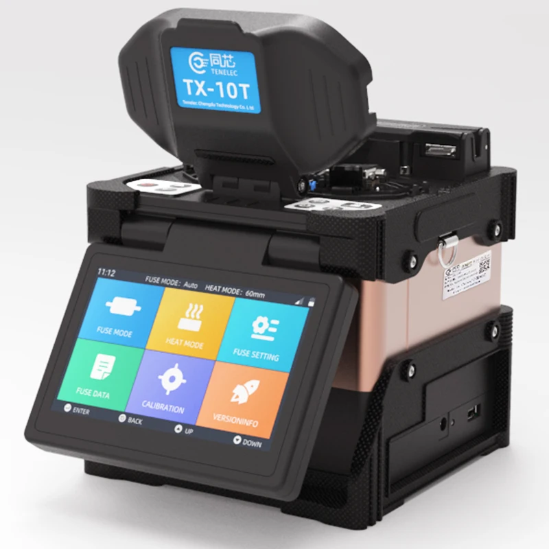 

New Genuine FTTH 6 Motors Tenelec TX-10T Splicer fiber optic fusion welder splicing machine