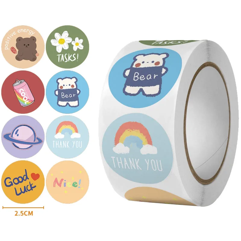 

100/500 шт., декоративные наклейки для маленького бизнеса