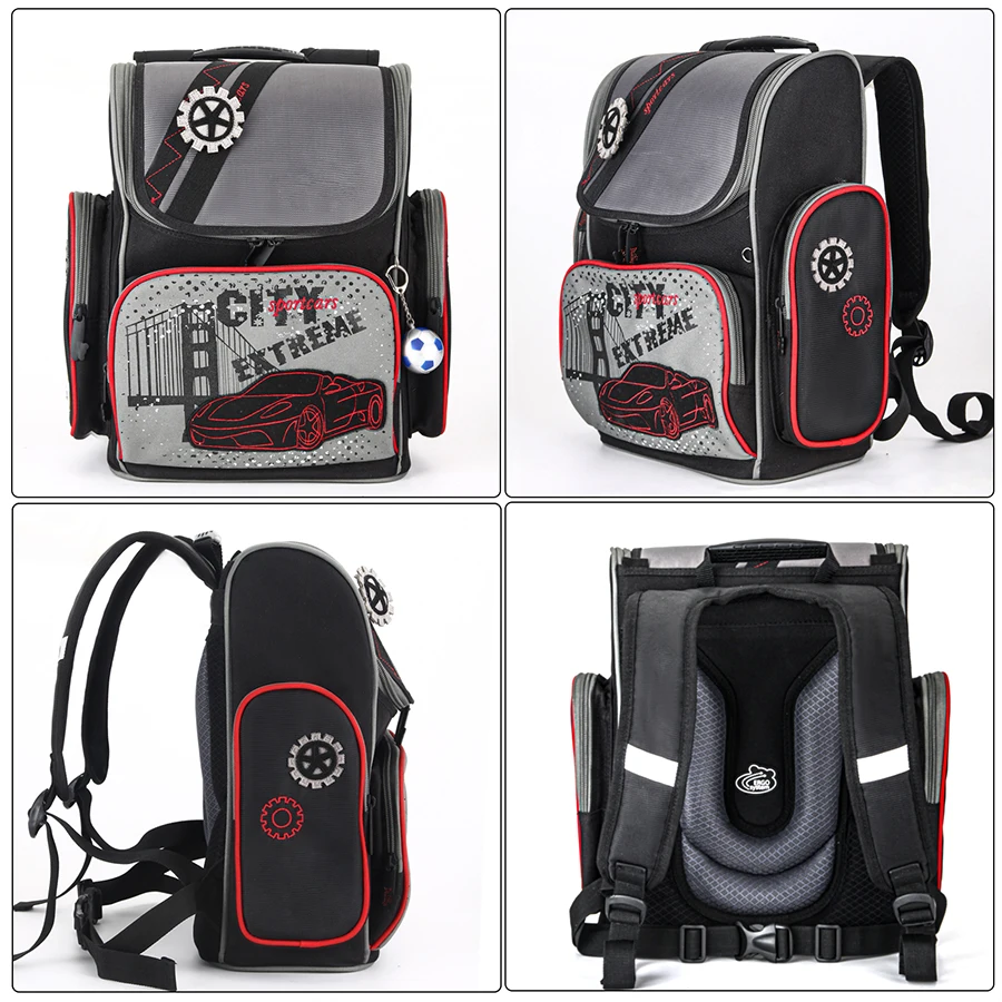 Kids Cars Pattern 1-006 School Bags for Boys Primary Students School Backpack Children's Cartoon Schoolbag Mochila Escolar