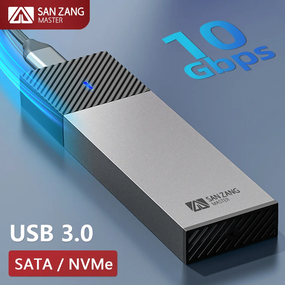 SANZANG M.2 NGFF NVMe корпус SSD внешний жесткий диск коробка M2 твердотельный накопитель корпус USB 3,2 Type C HD чехол для ПК компьютер