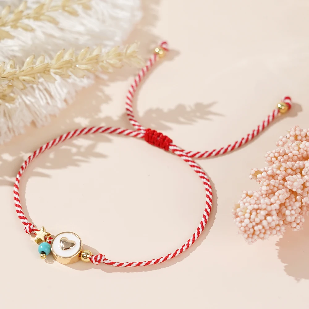 Богемный стиль Martis 2024 синтетический сапфир браслет со звездами в виде сердца для