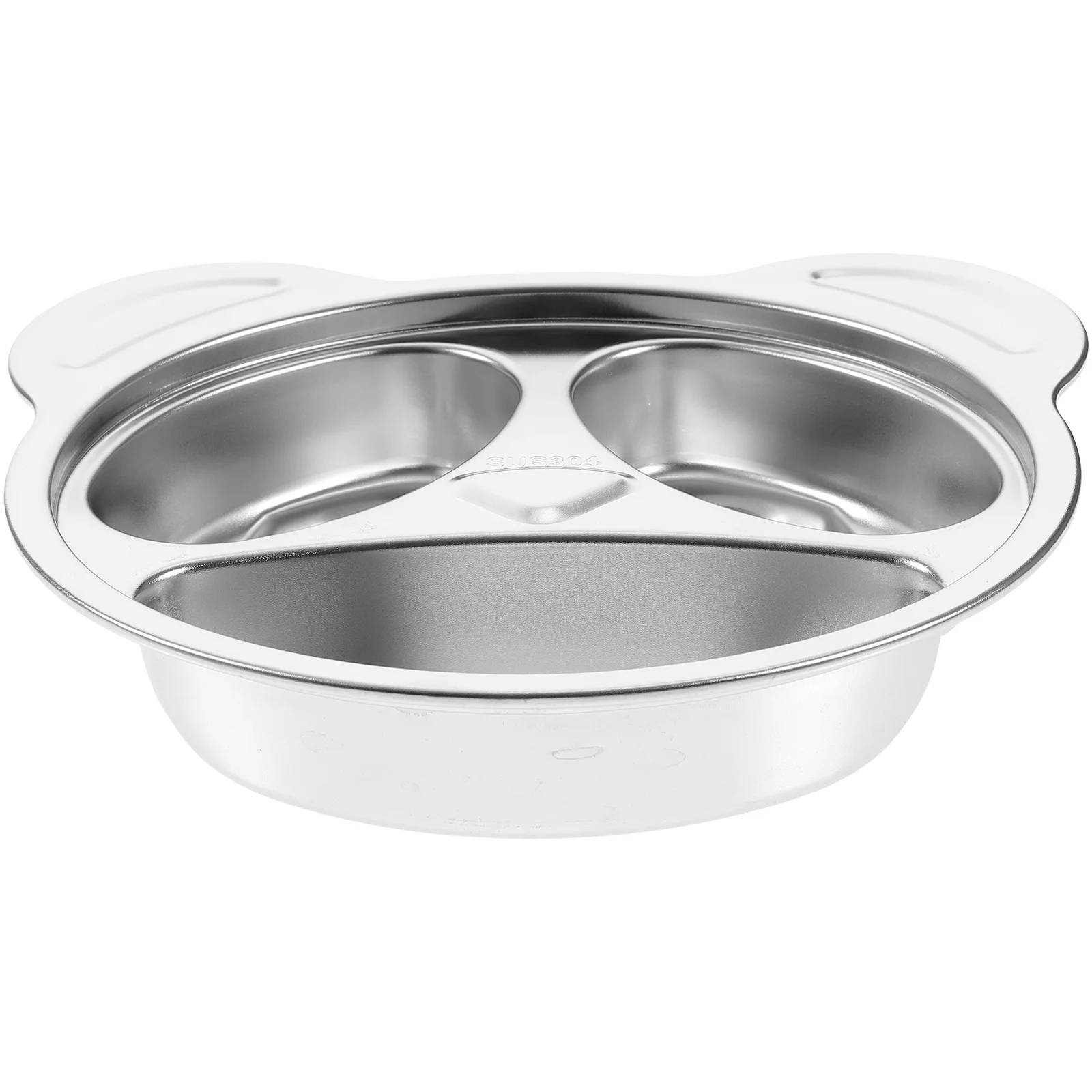 

Divided Plates Plate Stainless Steel Trays Tray Compartment Kids Dinner Lunchcafeteria Baby Snack Toddler Suction Dishcontrol