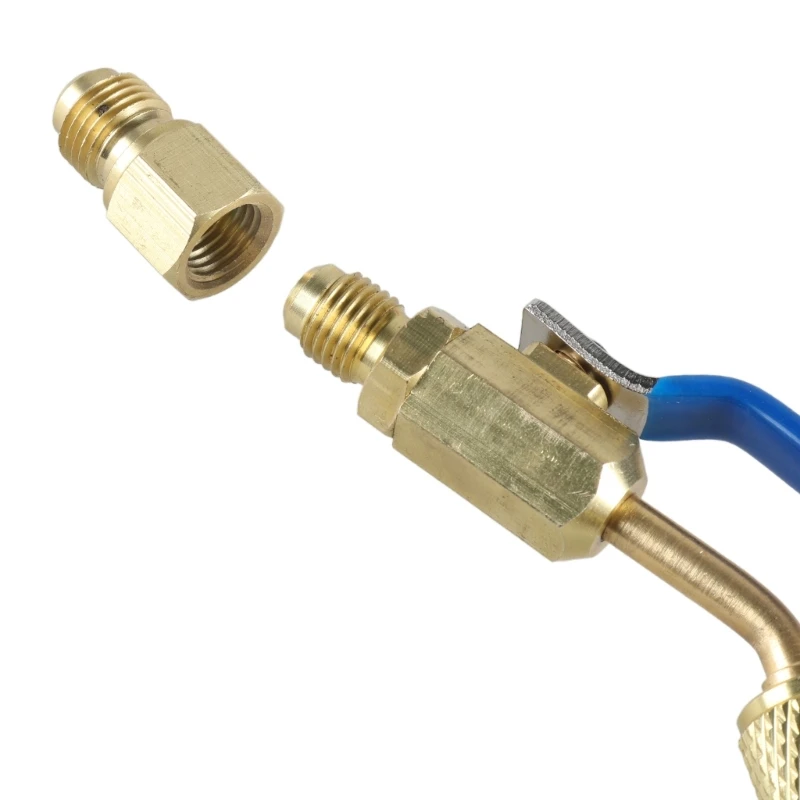 Шаровой клапан кондиционирования воздуха для R410A R134A R12-R22 адаптер вакуумного