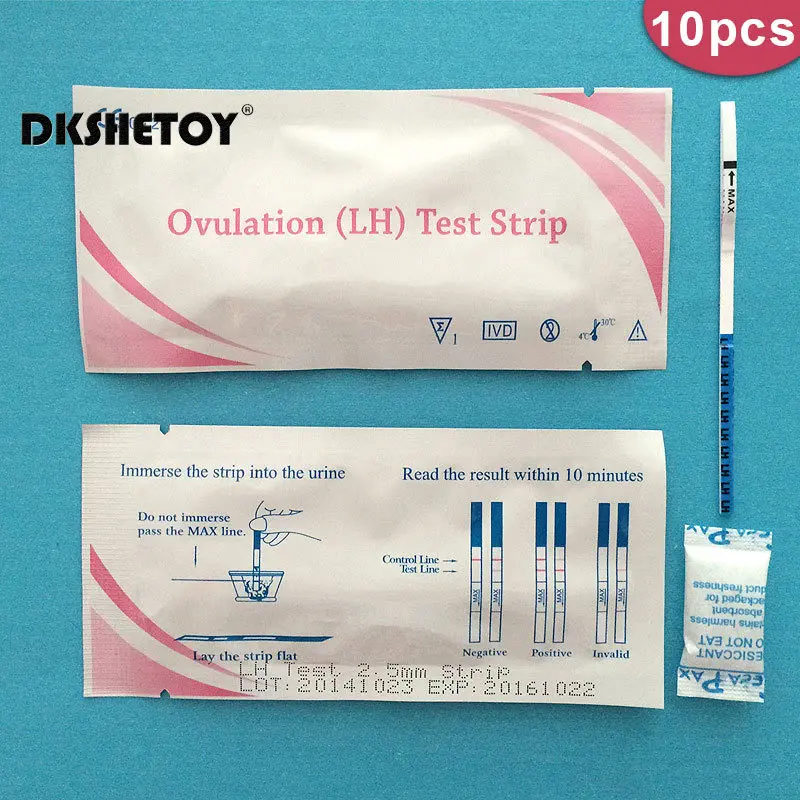 

10 Pcs LH Tests For women self monitor LH Ovulation Test Strips First Response Ovulation Urine Test Strips Over 99% Accuracy