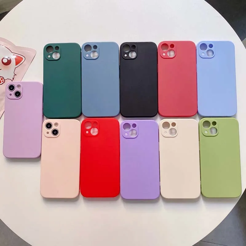 

Модный защитный чехол для объектива камеры для iPhone 13 11 12 Pro Max XS X XR 7 8 Plus SE 2 Mini, мягкий силиконовый чехол карамельных цветов