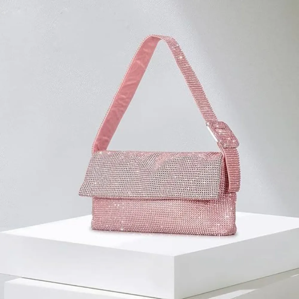 Новые Элегантные Изысканные универсальные сумочки Minaudiere с блестками простые