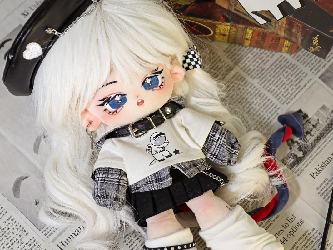 Фото Только одежда Star Idol Shibuya Harajuku Girl Group Dress Юбка Gyaru Gal Y2k Abby Style Плюшевая кукла 30 см Милый костюм своими руками №4