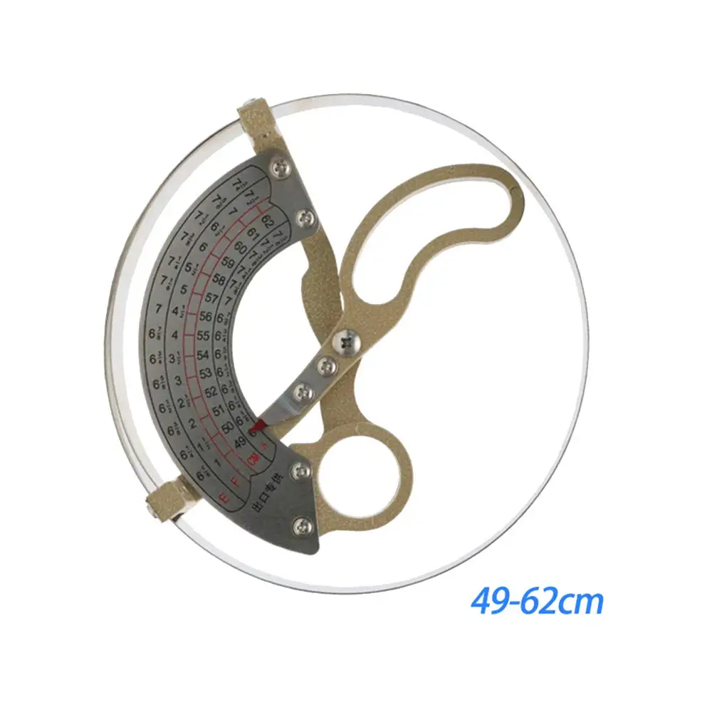 

49-62cm Portable Measuring Tool Ring Hat Caliper Durable Handheld Accurate Scissor Type Stainless Steel Ruler Adult Milliners