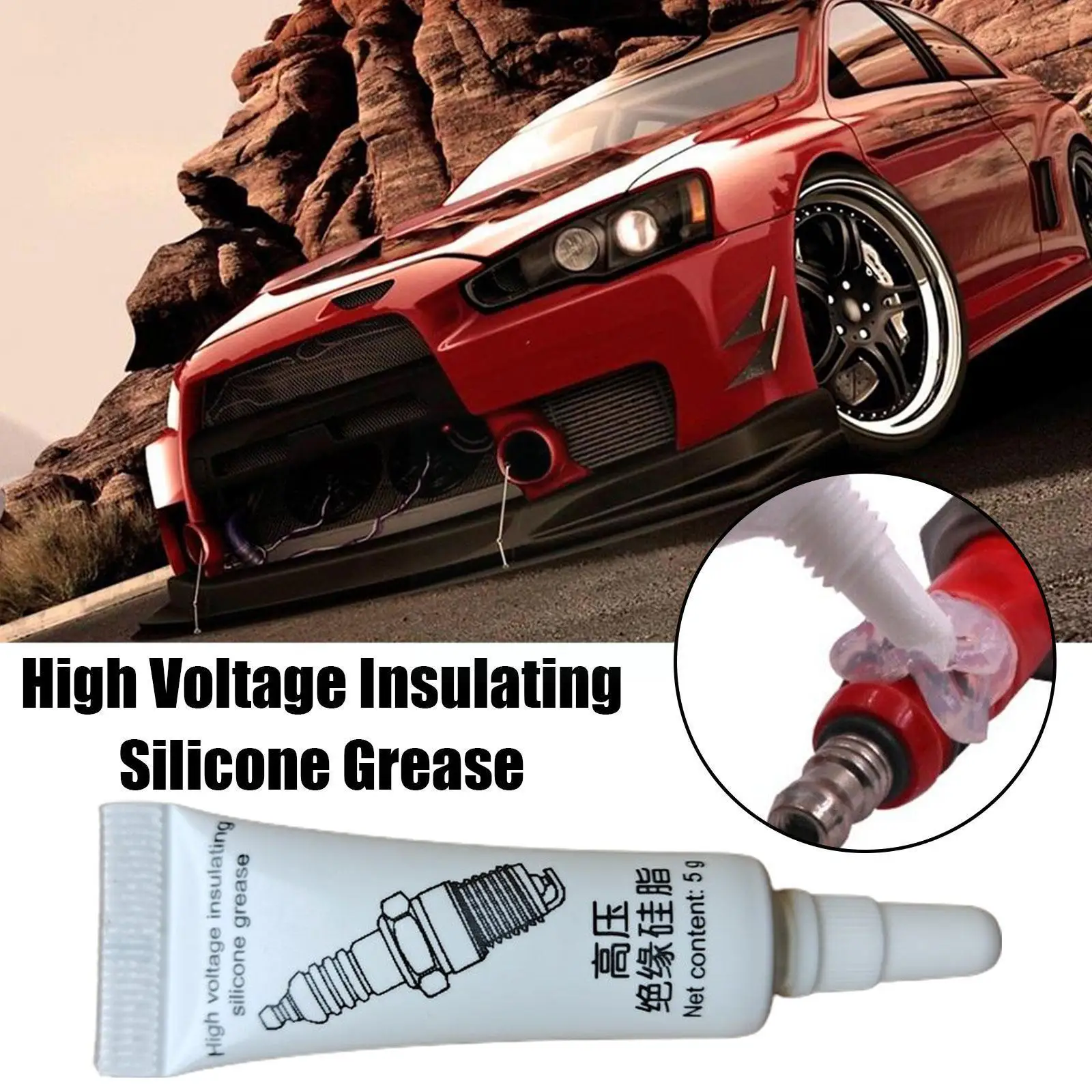 

Automobile spark plug high voltage insulating grease and low high resistance ignition coil corrosion grease silicone temper N9P7