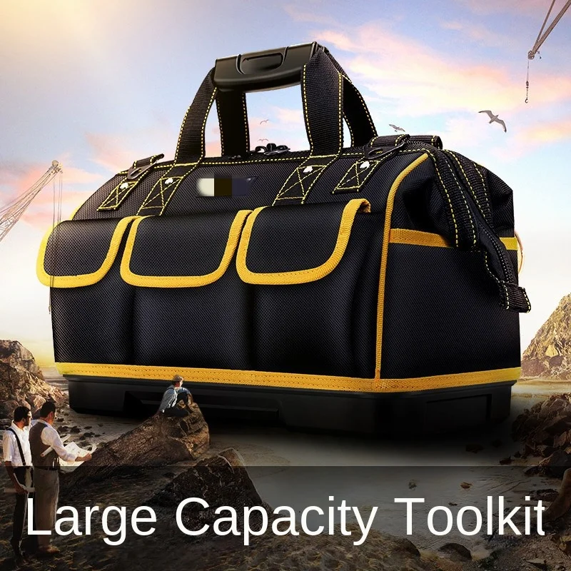 1680D Oxford Cloth Tool Bag Multifunction Organizer Professional Electrician Heavy Duty Multimeter Waterproof Tool Bag Organizer