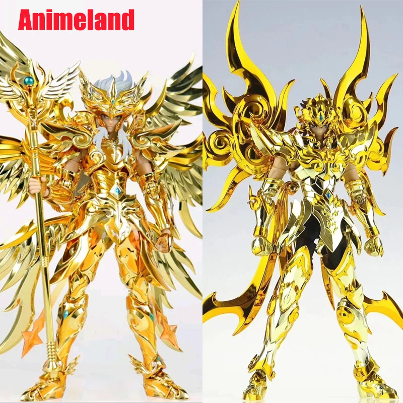 Toypoint Saint Seiya Myth Cloth EXM Zeus Leo Aiolia SOG/Soul of God With Totem/Object Gold Knights of the Zodiac Action Figure
