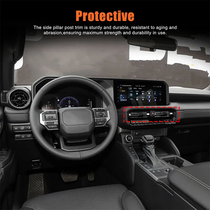 Для 2024+ Toyota Land Cruiser Prado рамка центрального управления внутренняя модификация ABS