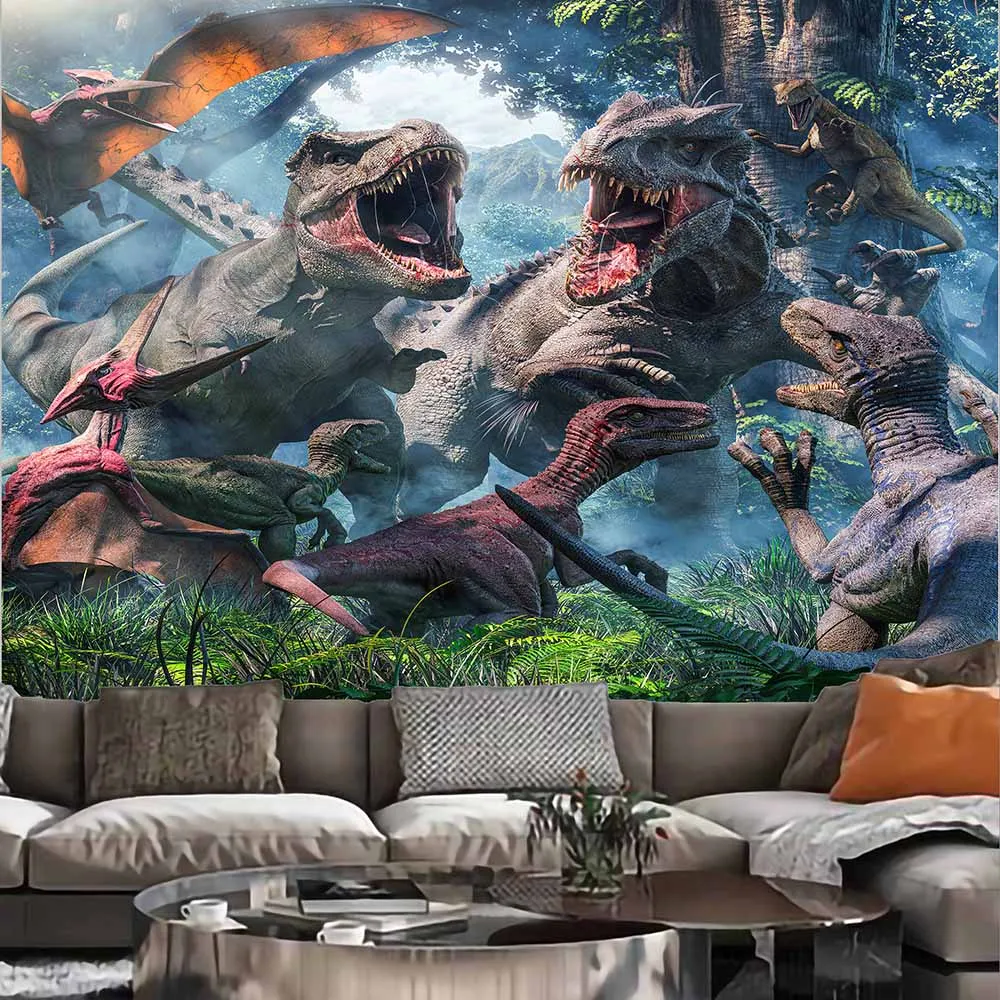 

Dinosaur Wallpaper Wall Art Mandala Posters Hippie Macrame Banner Flag Wall Hanging Painting Boho Decor Witchcraft Tapestry A1