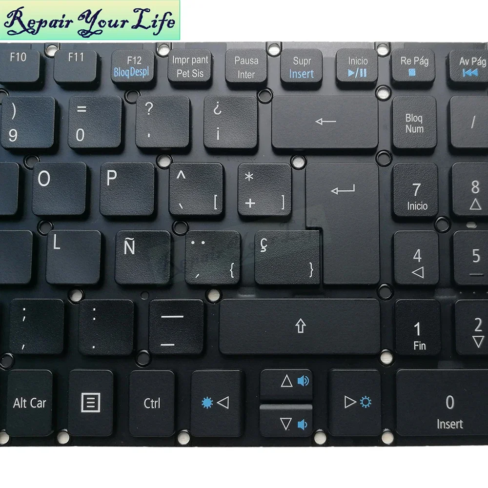 Испанская русская клавиатура с подсветкой RU для Acer E5-522 E5-532 E5-722 E5-575 E5-523 E5-552 E5-576 E5-574