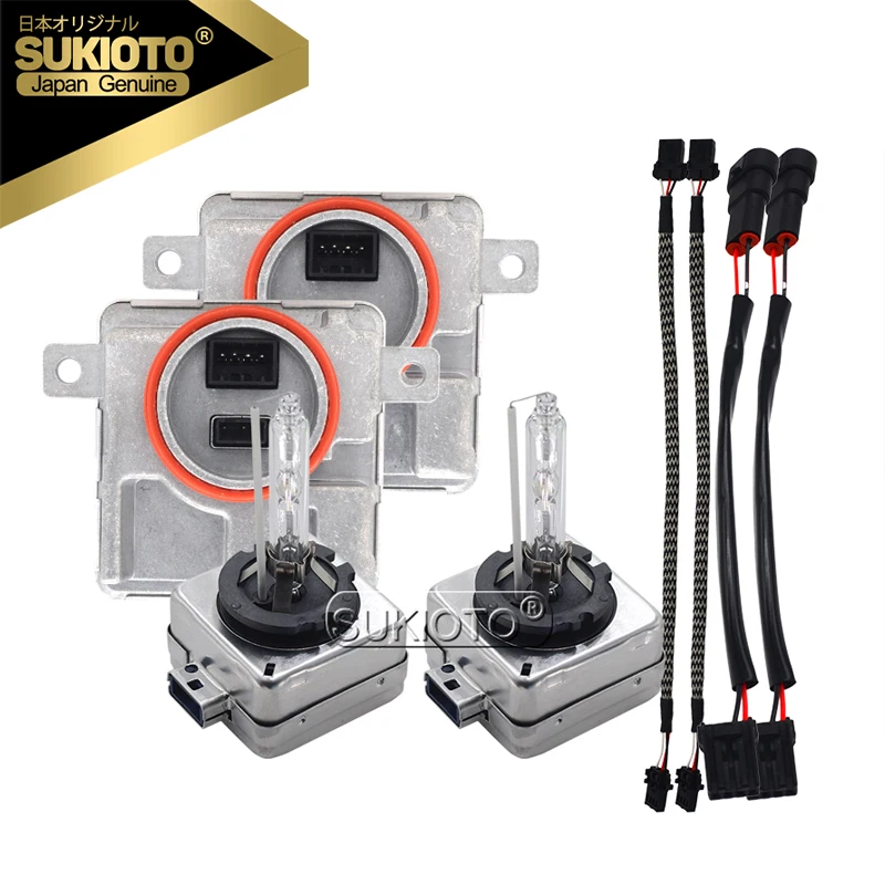 Оригинальная фара SUKIOTO, Япония, 35 Вт 55 Вт D8S 6000K, Автомобильная HID фара головного света 8K0941597E HID балласт D8S 5000K для Audi VW