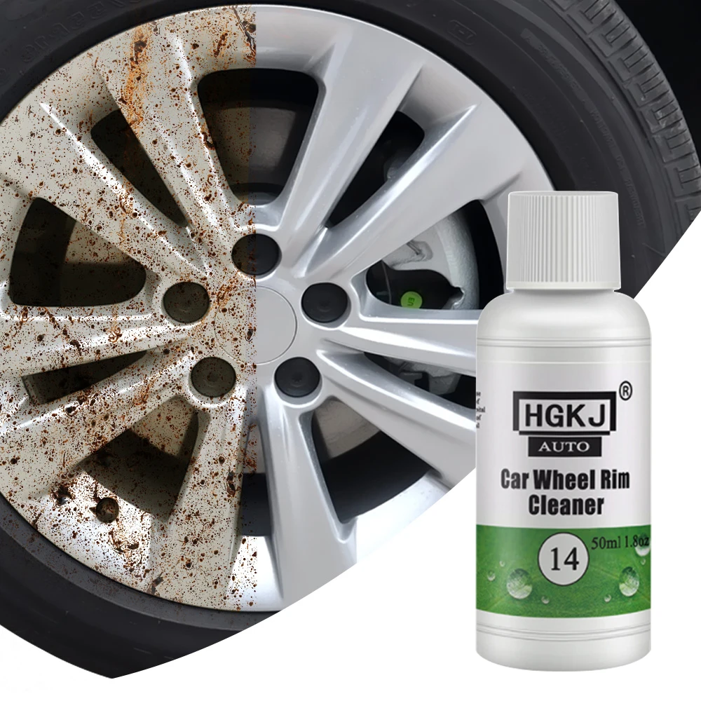 HGKJ-14 20ml-100ml Portable Car Rim Wheel Ring Cleaner Dropshipping High Concentrate Tire Detergent Cleaning Agent Dent Remover