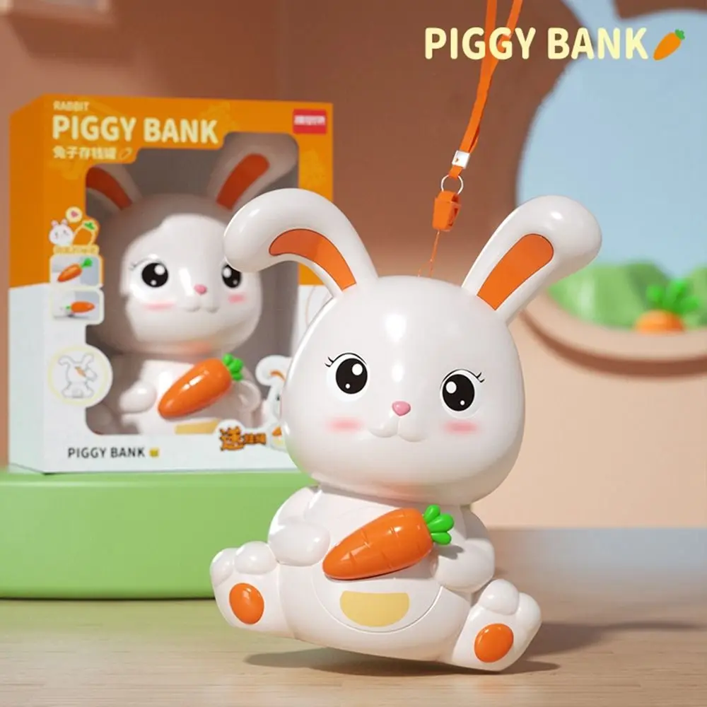 

Lovely Birthday Gift Toy Cash Cabinet Rabbit Savings Tank Pig Cash Box Piggy Bank Coin Box Money Box