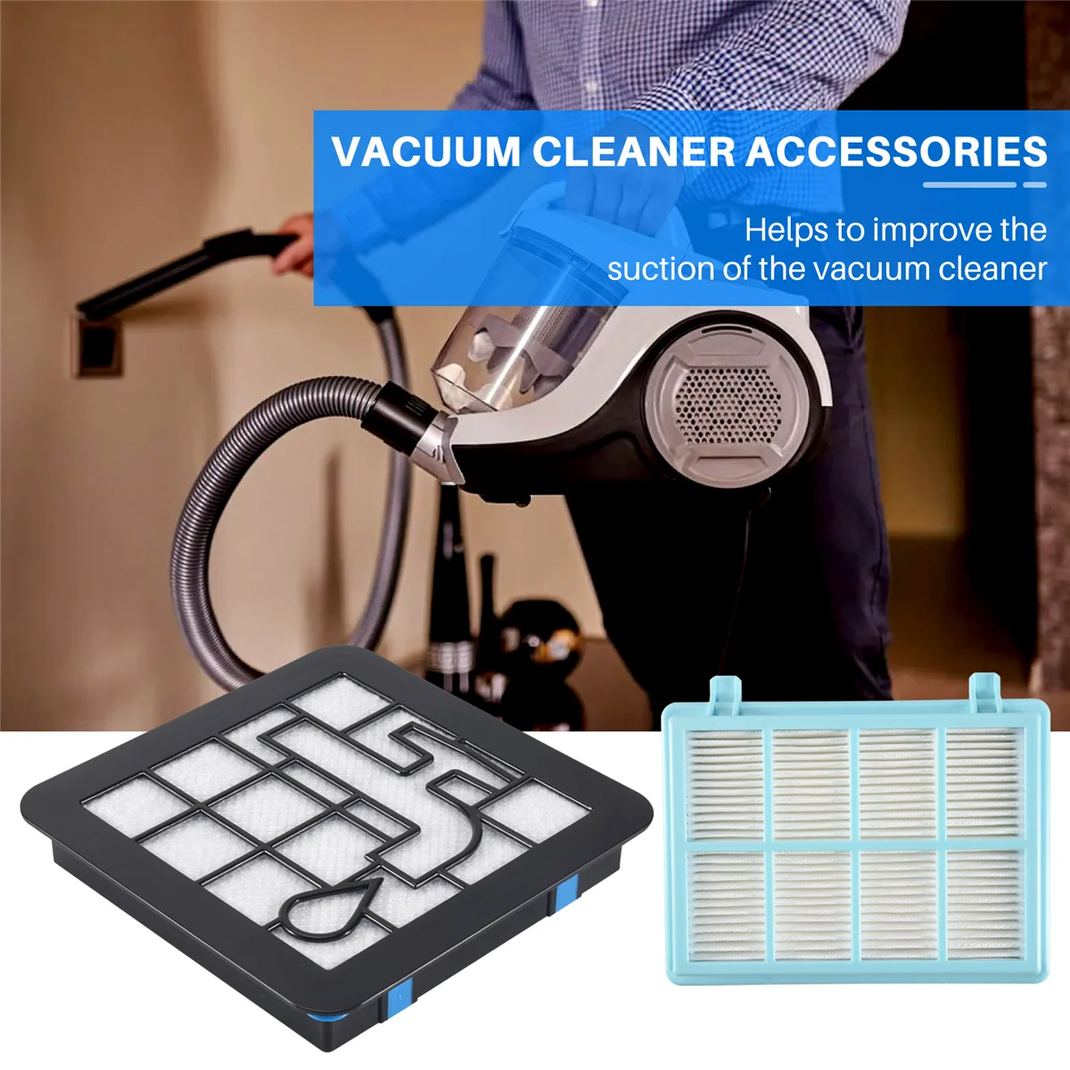 Набор из 2 фильтров для компактных пылесосов FC9331 FC9332 FC8010