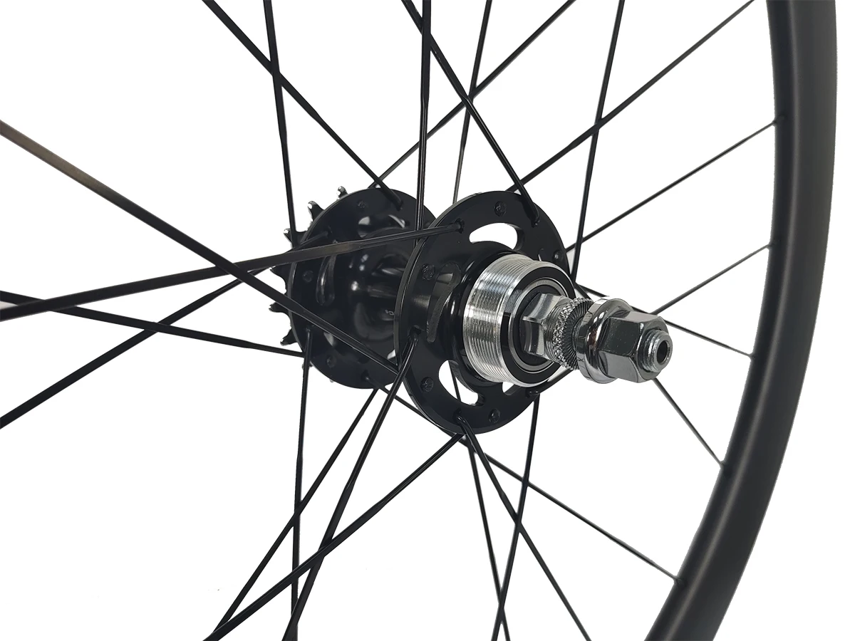 700C фиксированная Шестерня велосипедные карбоновые колеса клинчерные трубчатые