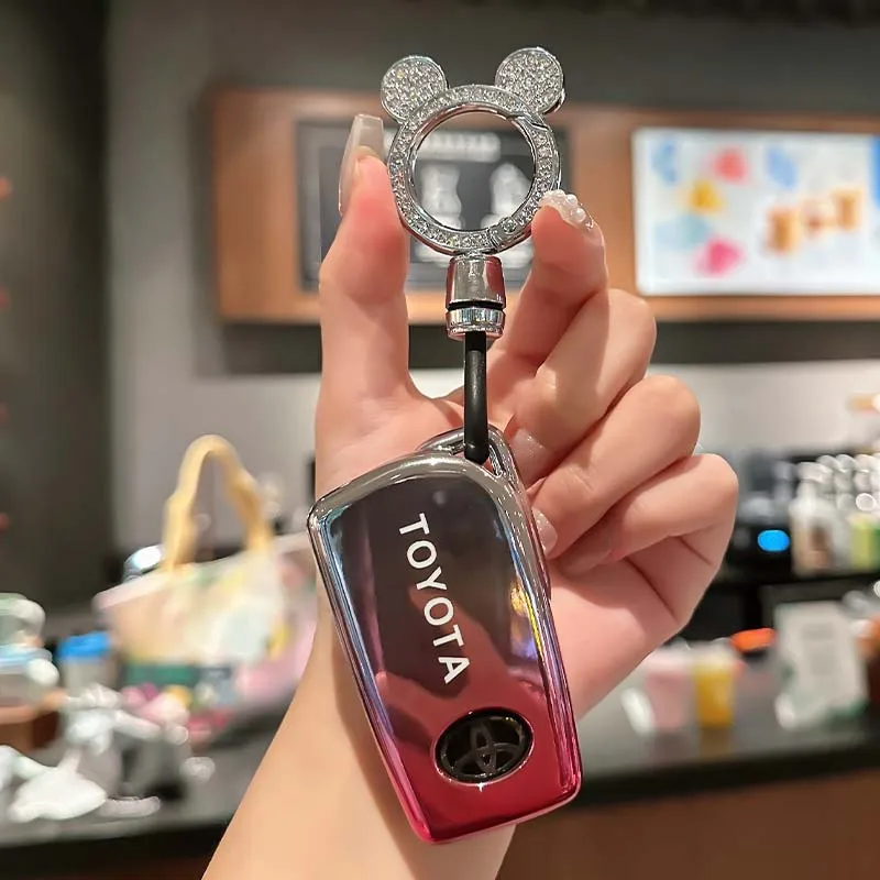 Мягкий чехол для автомобильного ключа из ТПУ аксессуары Toyota Auris Corolla Avensis Verso Yaris Aygo